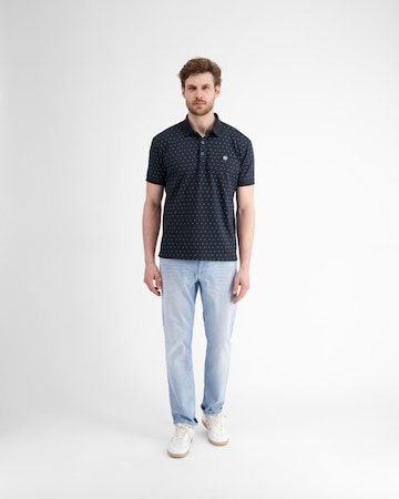 LERROS Herren Poloshirt mit Minimalprint in Blau