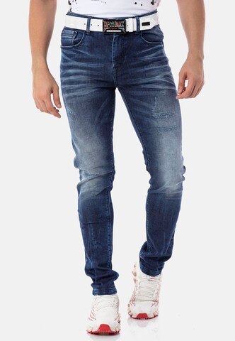 CIPO & BAXX Regular Jeans in Blauw: voorkant