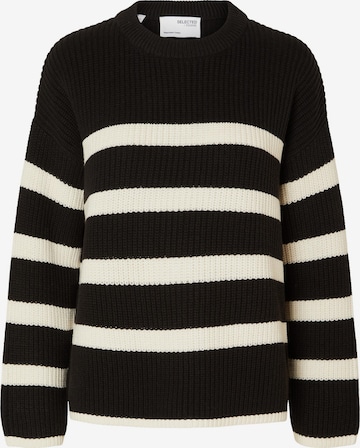 SELECTED FEMME Sweater 'Bloomie' in Black: front