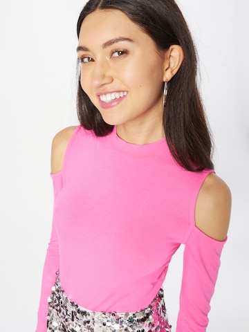 NU-IN Shirt Bodysuit in Pink