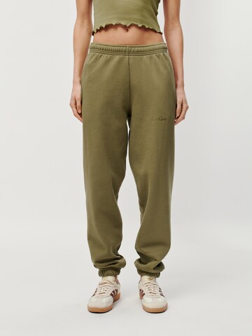 Tapered Pantaloni 'Ruby' di LeGer by Lena Gercke in verde: frontale