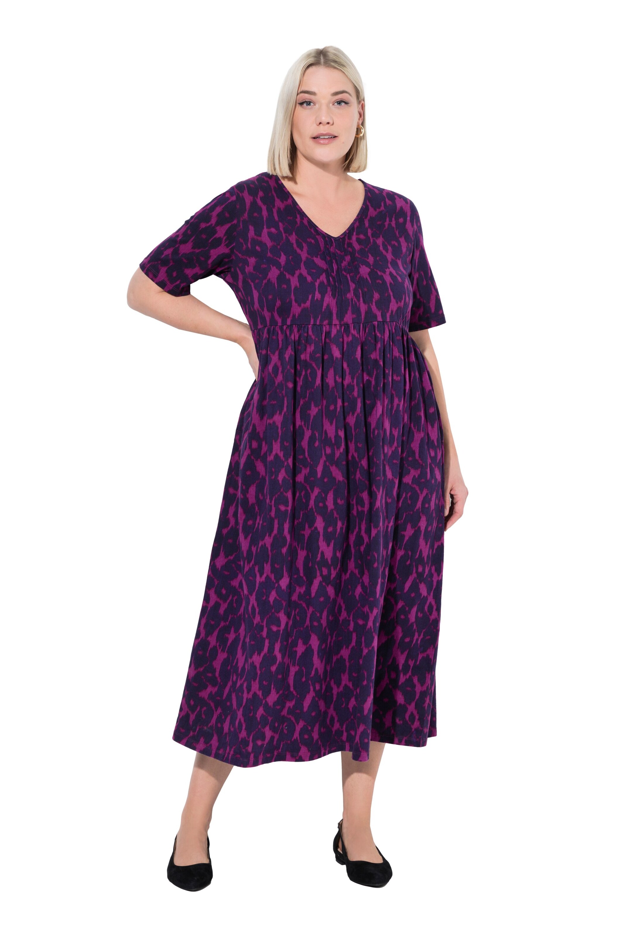 Ulla Popken Dress in Purple: front