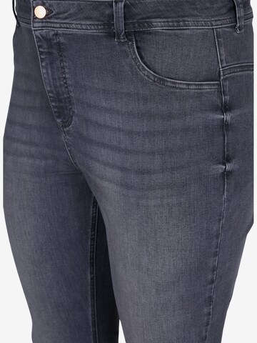 Zizzi Skinny Jeans 'Nille' in Grey