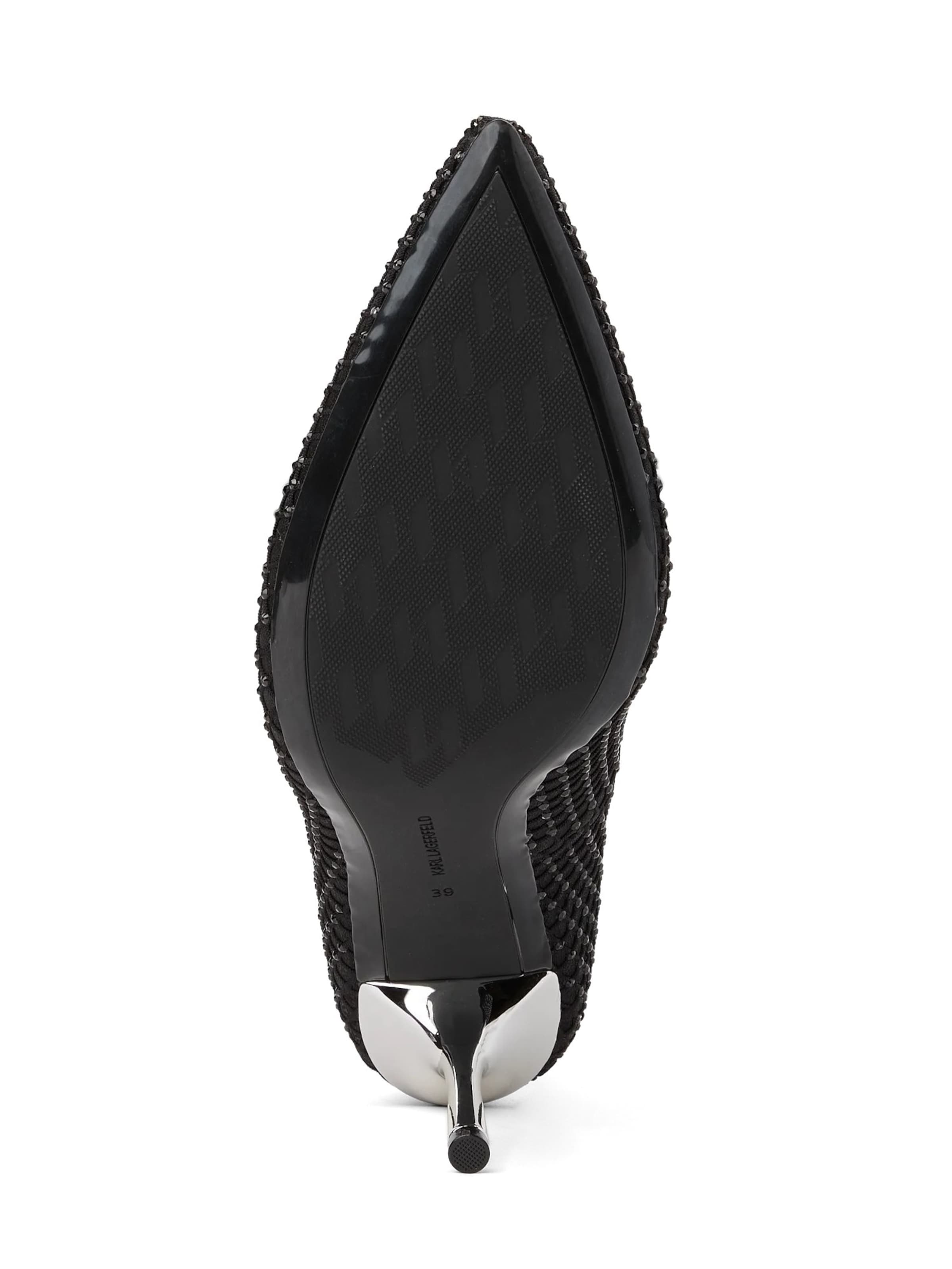 Pumps ' Sarabande Mesh-Pumps mit Edelsteinen ' de la Karl Lagerfeld pe negru