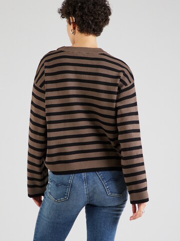 Pullover 'Elly' di OBJECT in marrone: frontale