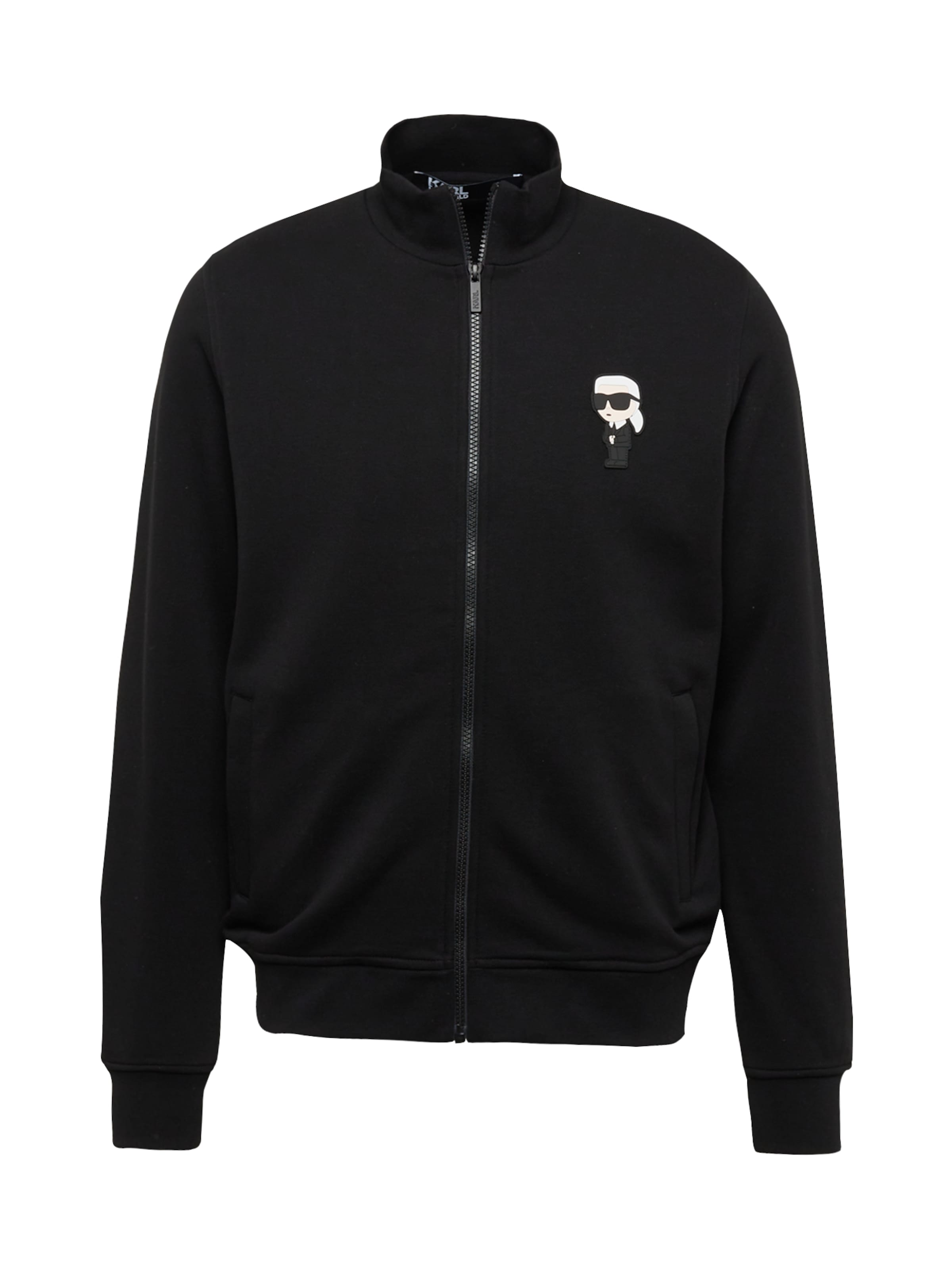 Karl Lagerfeld Jopa na zadrgo | črna barva: sprednja stran