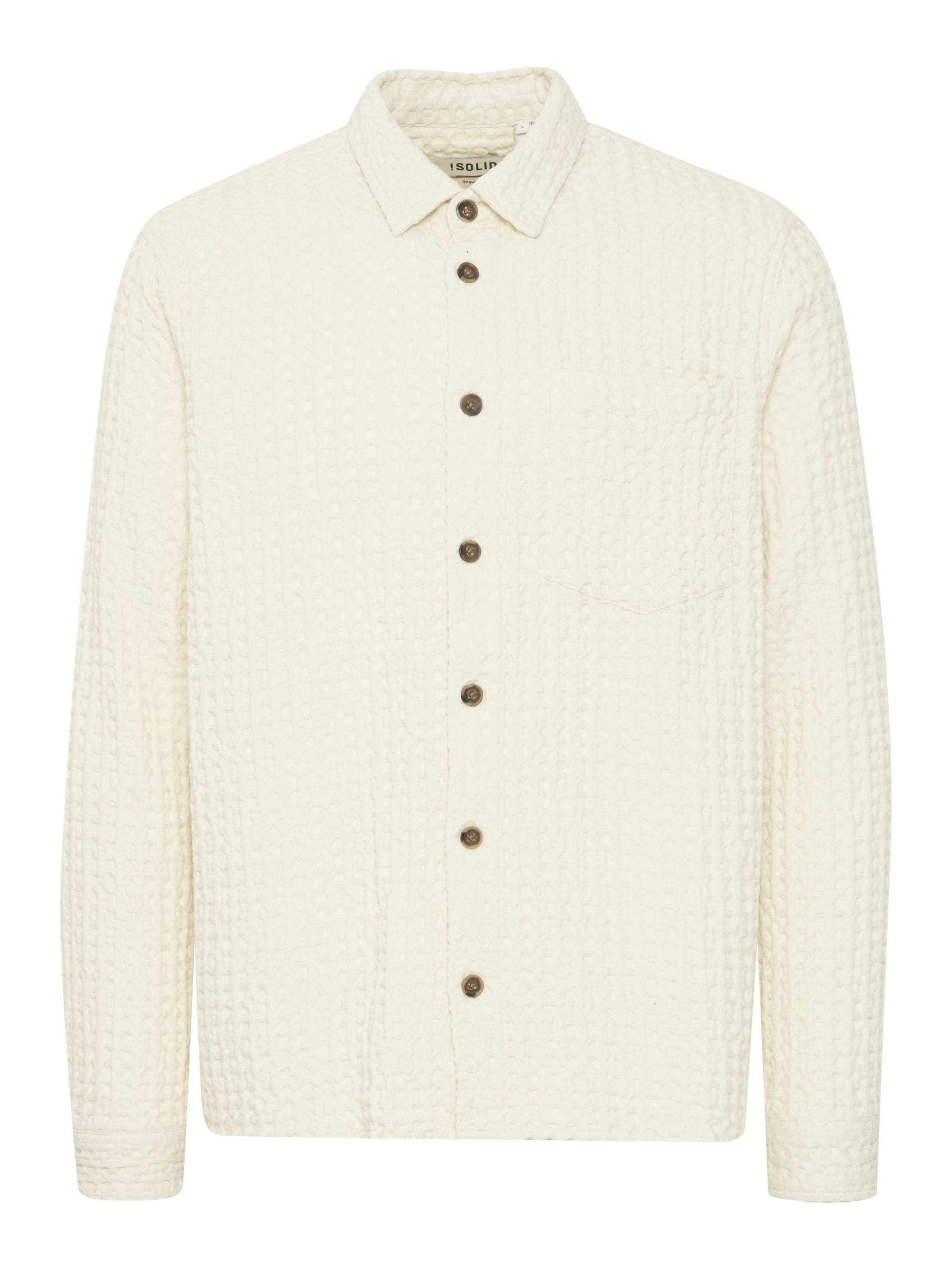 !Solid Overhemd 'NELIX' in Wit: voorkant