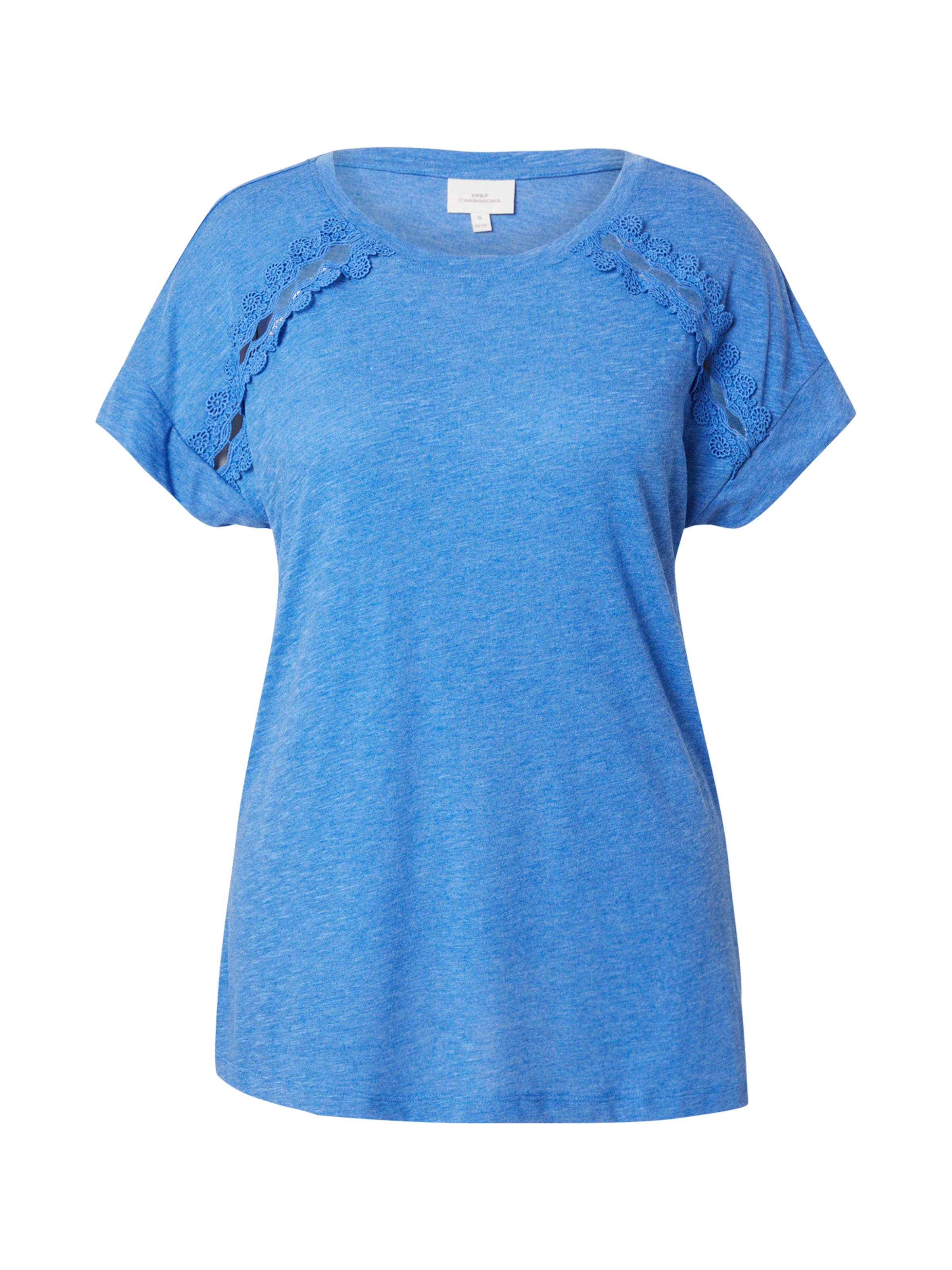 ONLY Carmakoma Majica 'CARLIMLY' | modra barva: sprednja stran