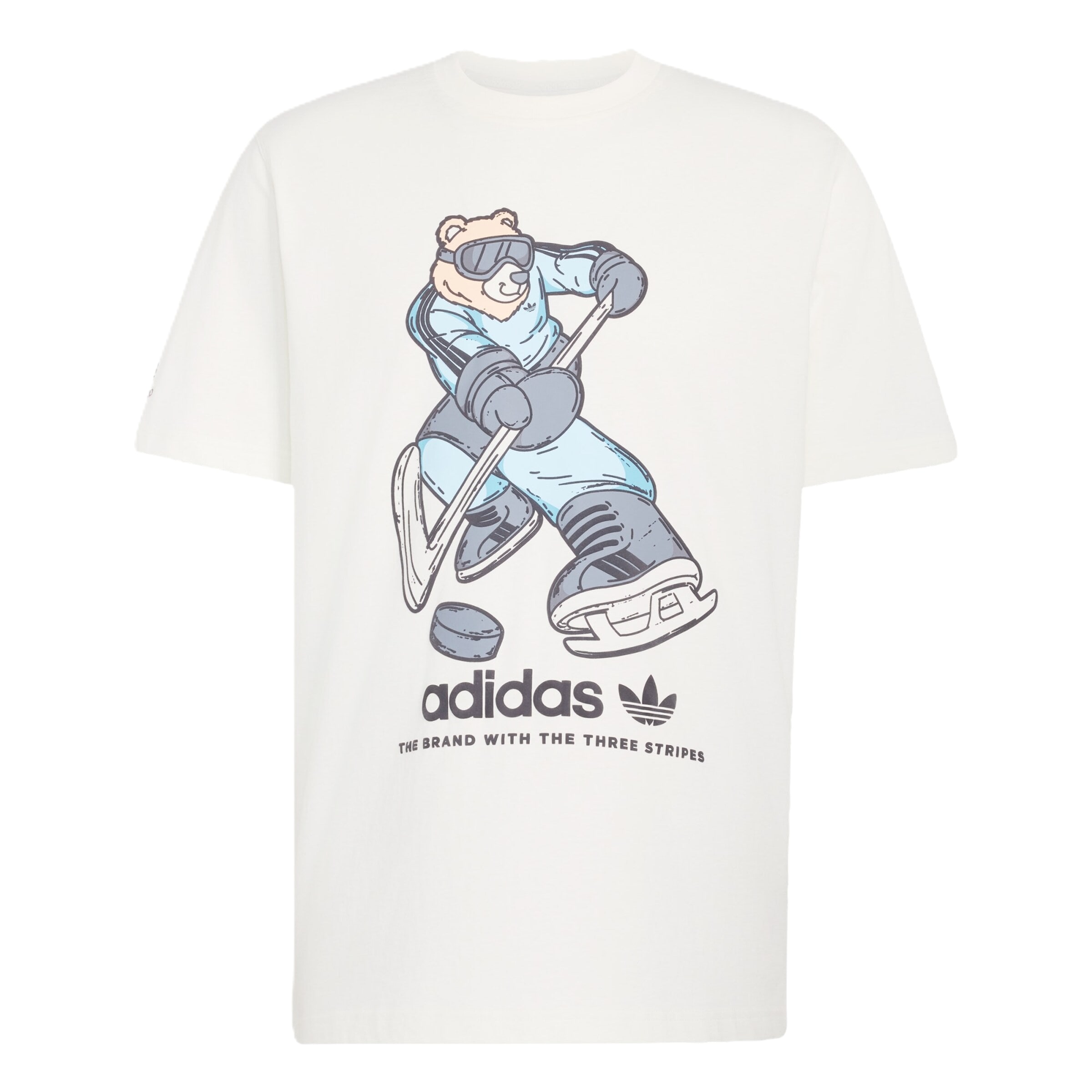 Maglietta 'Hockey-Bär' in S ADIDAS ORIGINALS di colore blu colomba / blu chiaro / bianco, Visualizzazione prodotti