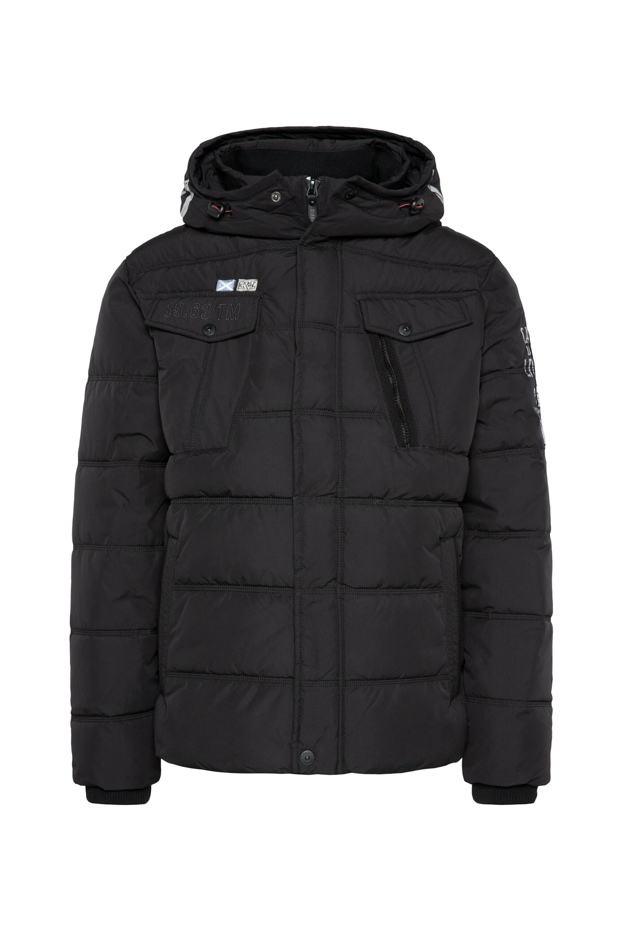 CAMP DAVID Jacke in Schwarz: Vorderseite