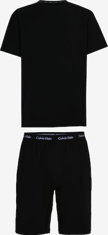 Calvin Klein Underwear Short Pajamas in Black: front