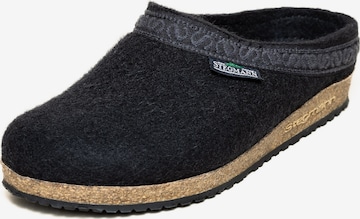 Stegmann Clogs 'Filzclogs Stegmann 108' in Black: front
