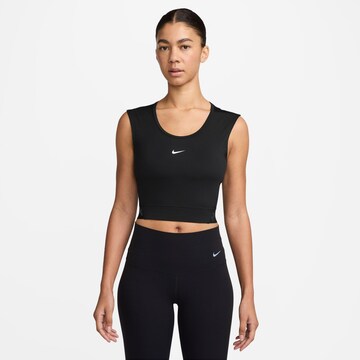 NIKE Sports Top in Black: front