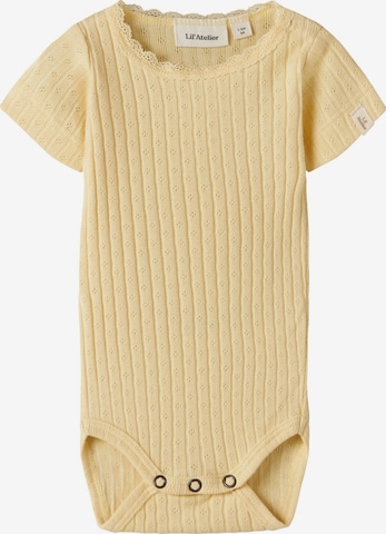 Lil'Atelier - Pijama entero/body en amarillo: frente