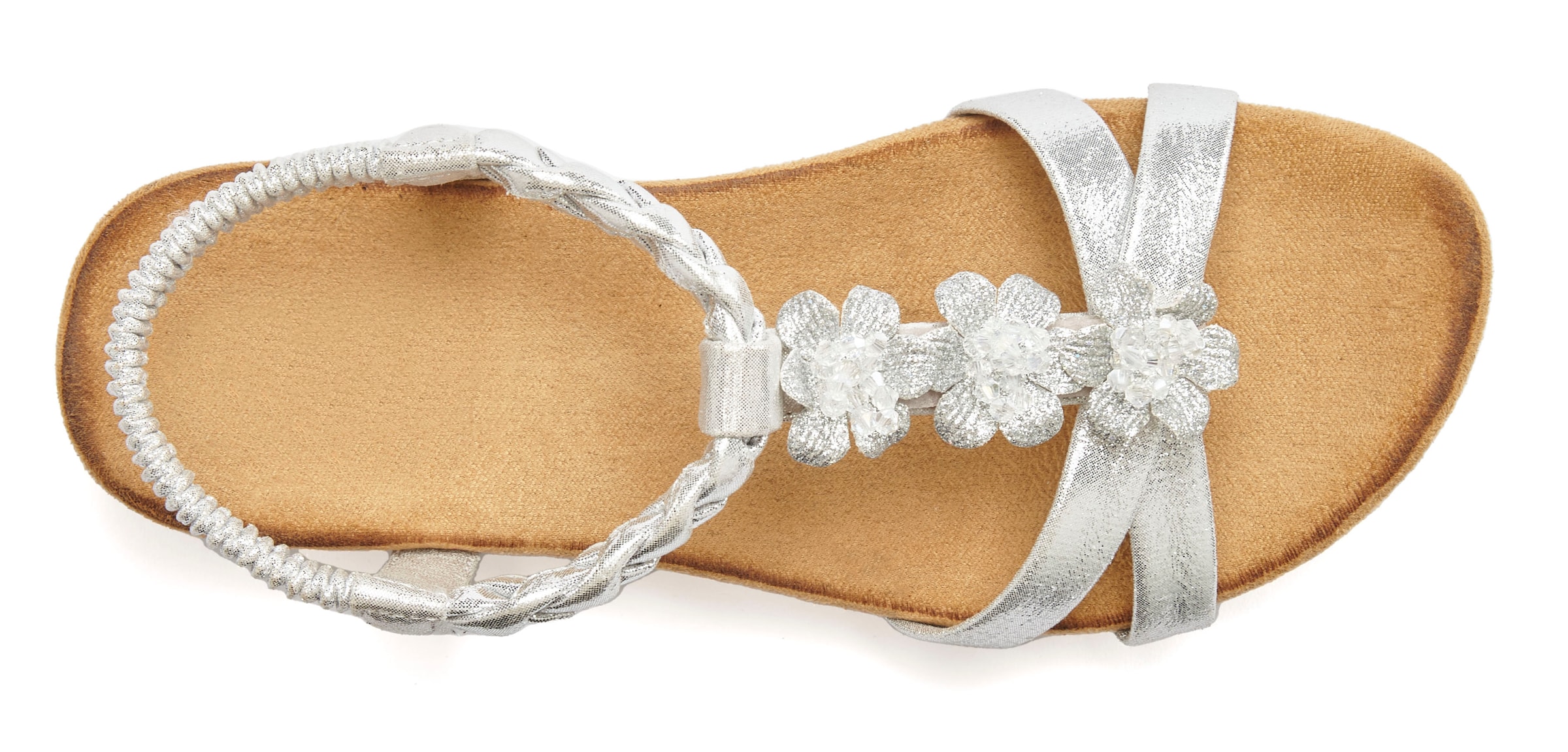 LASCANA Sandály – stříbrná