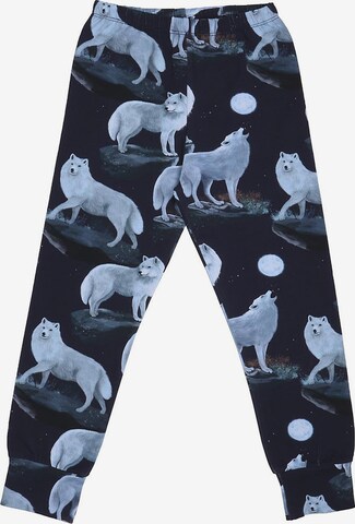 Walkiddy Комплект пижама 'Singing Wolfs' в синьо