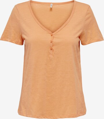 ONLY Μπλουζάκι 'BONE' σε πορτοκαλί: μπροστά