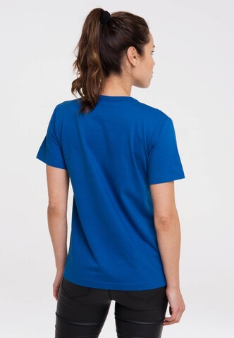 LOGOSHIRT Shirt 'TBBT – Team Sheldon' in Blauw
