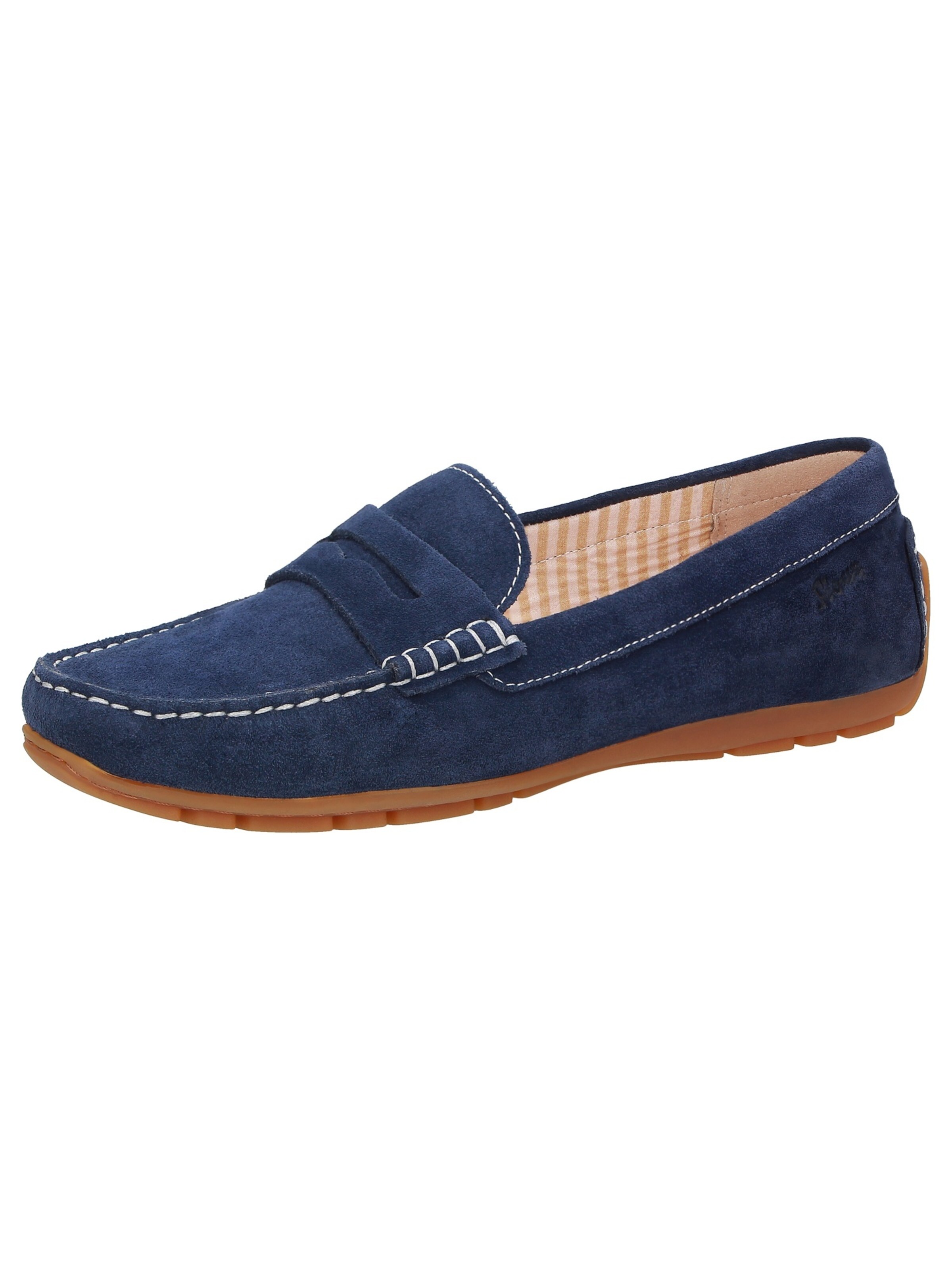 Mocassin SIOUX en bleu : devant