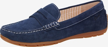 SIOUX Mocassins in Blauw: voorkant