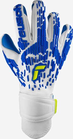 REUSCH Athletic Gloves in White: front