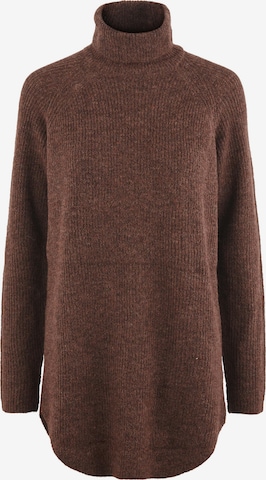 PIECES Pullover 'Ellen' i brun: forside