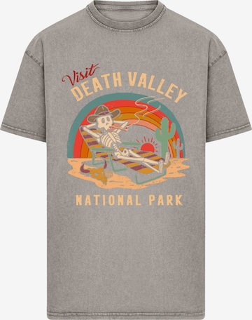 F4NT4STIC Shirt 'US National Parks Visit Death Valley' in Grey: front