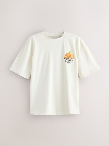 T-Shirt Next en blanc