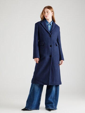 Manteau mi-saison 'Lilith' SOAKED IN LUXURY en bleu : devant