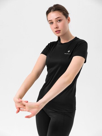 MOROTAI Performance shirt 'Naka' in Black