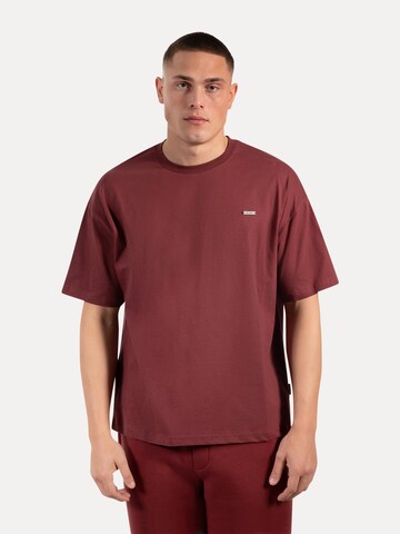 T-Shirt Smilodox en rouge : devant