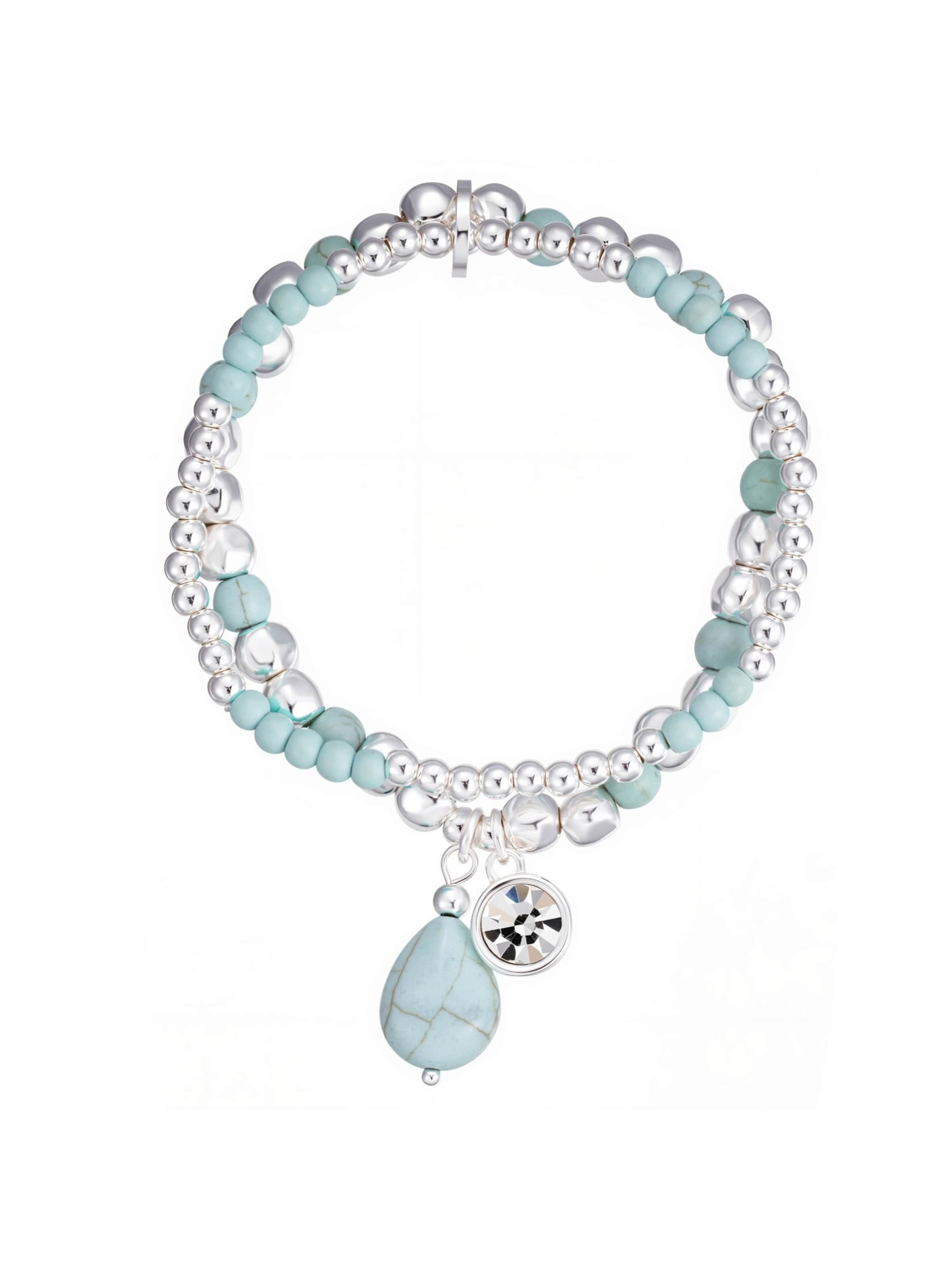 Lulu & Jane - Pulsera en plata: frente