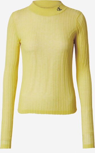 Calvin Klein Jeans Džemperis, krāsa - dzeltens / melns, Preces skats