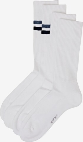 Chaussettes ESPRIT en blanc : devant