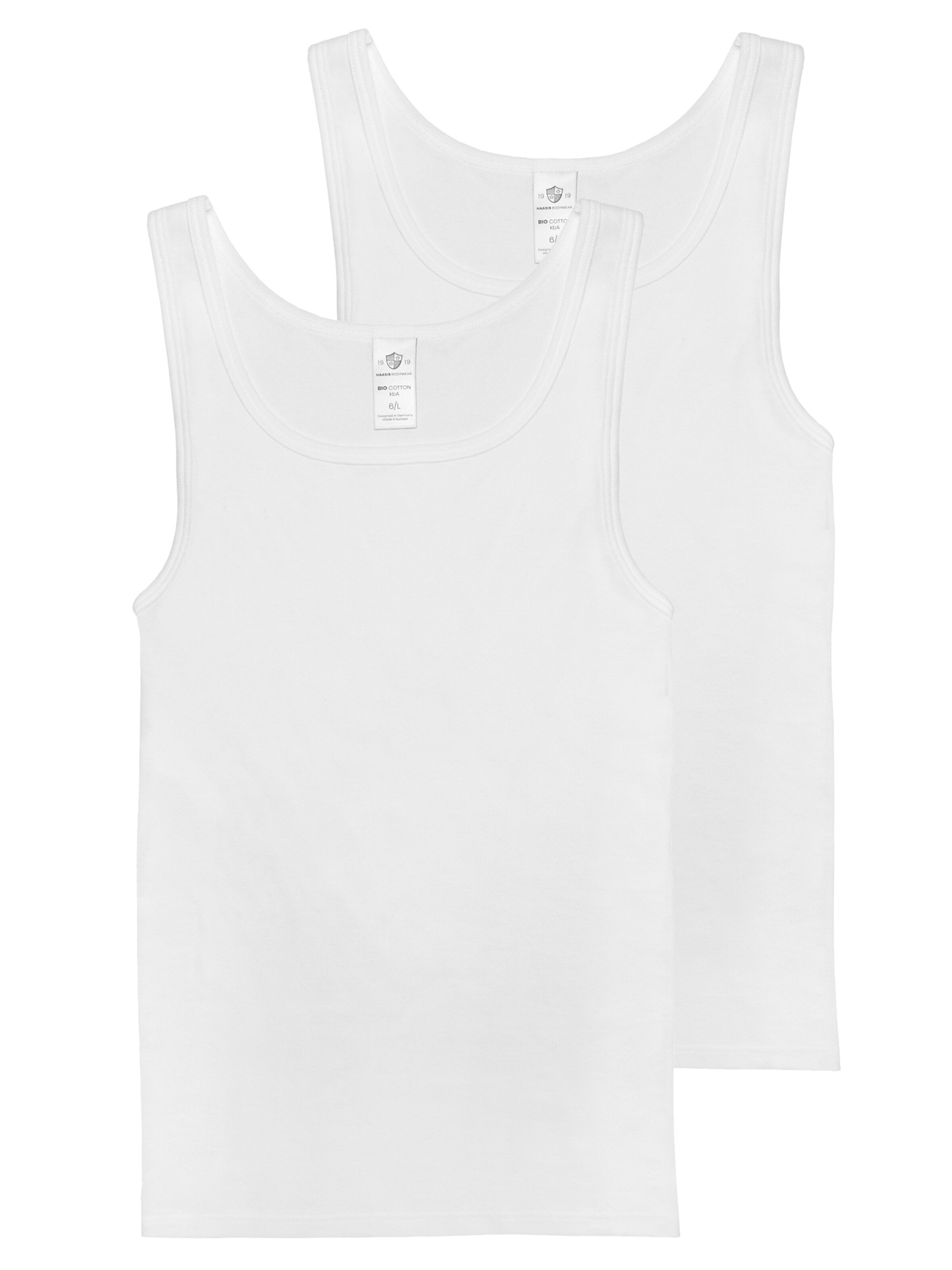 Haasis Bodywear Undershirt in White: front
