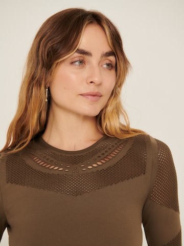 ABOUT YOU x Sofia Tsakiridou Shirt 'Sarah' in Brown