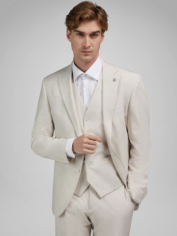 Coupe regular Veste de costume HECHTER PARIS en beige : devant