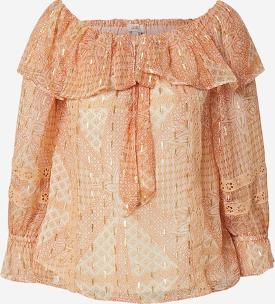 River Island Blouse 'BARDOT' in Gold / Peach / Light orange / Dark orange / White, Item view