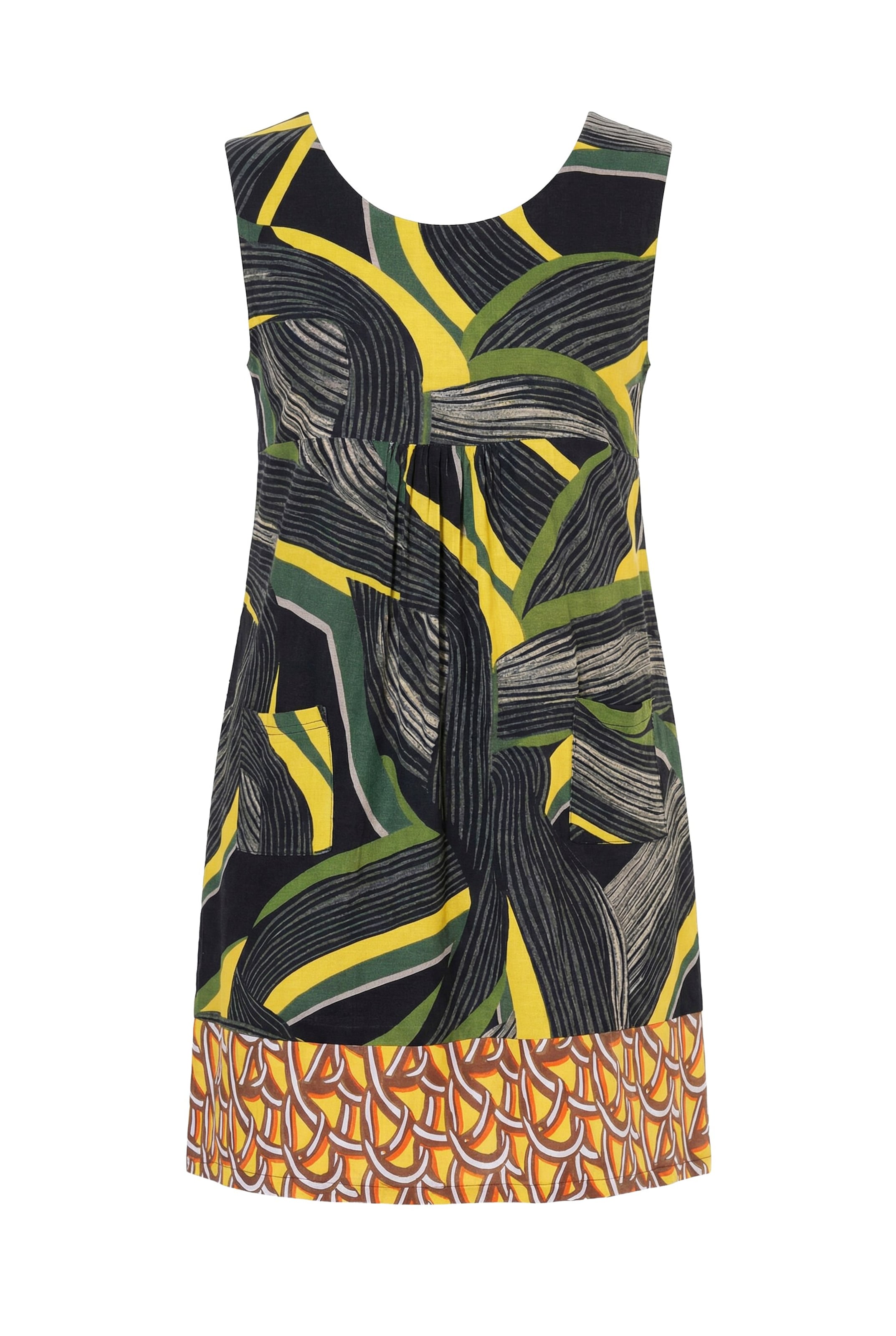 Ulla Popken Dress in Green: front