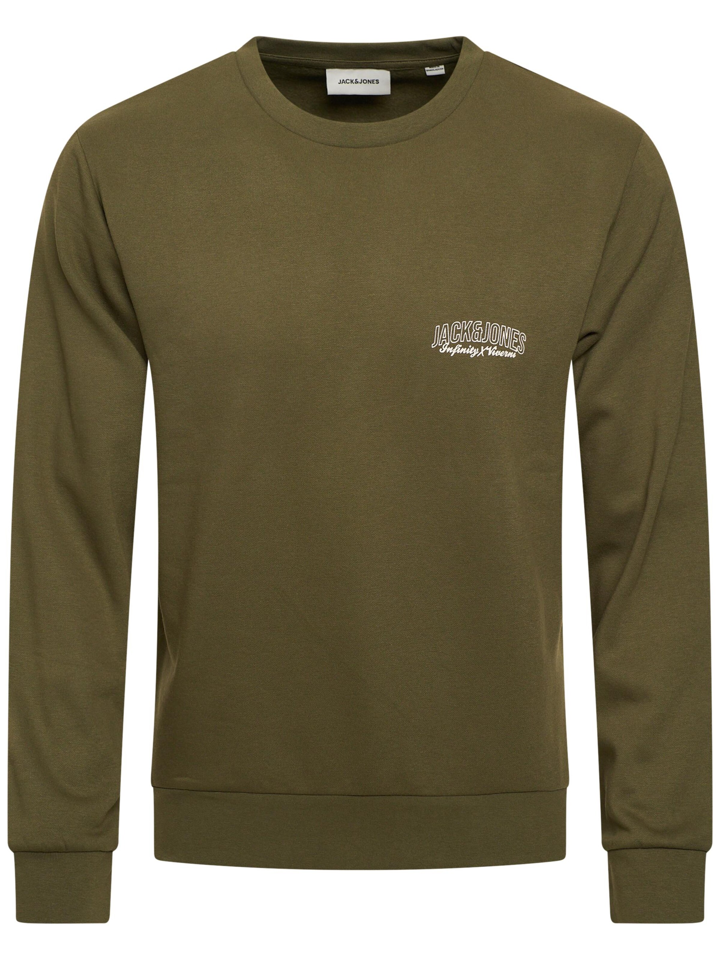 JACK JONES Sweatshirt 'JJINFINITY'‌‌‌‌ in Grün