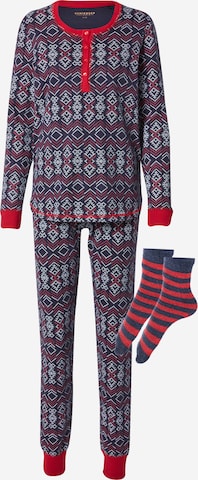 SCHIESSER Pajama in Mixed colors: front