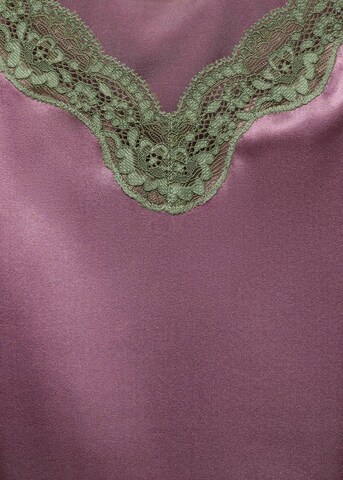 MANGO Pajama Shirt 'Jones' in Purple