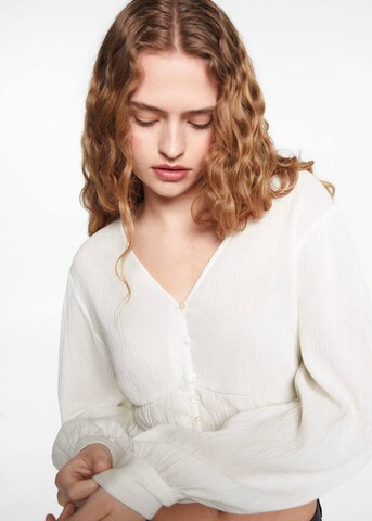 MANGO TEEN Blouse 'Tulipan' in White