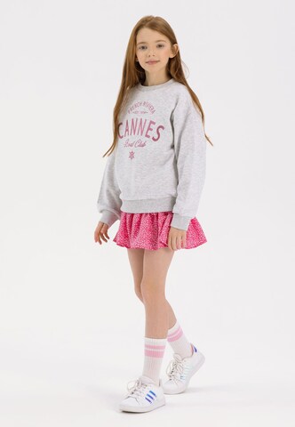 Sweat-shirt MINOTI en gris : devant