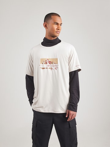 COLUMBIA Koszulka funkcyjna 'Kwick Hike' w kolorze biały: przód