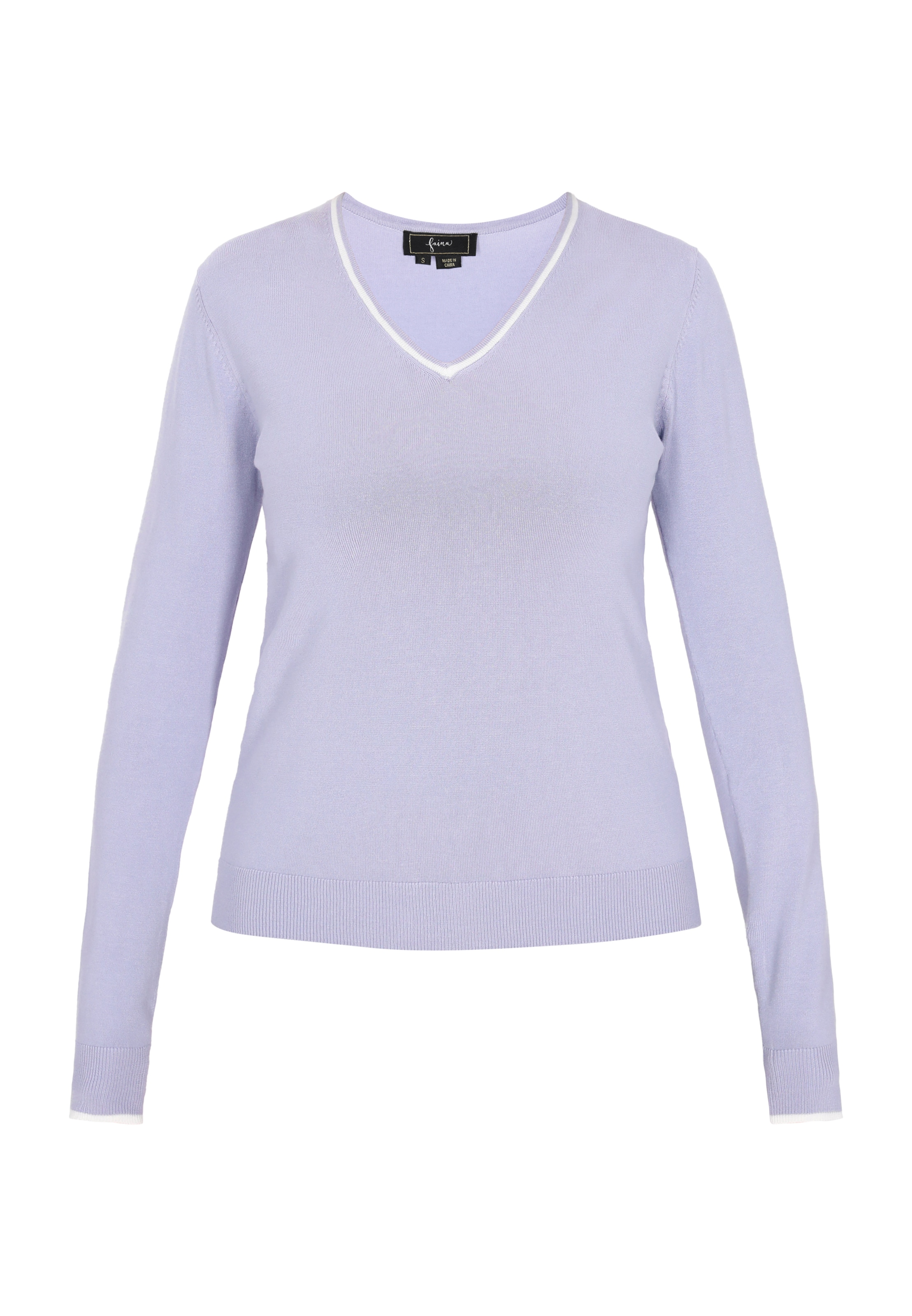 faina Пуловер в синьо: отпред