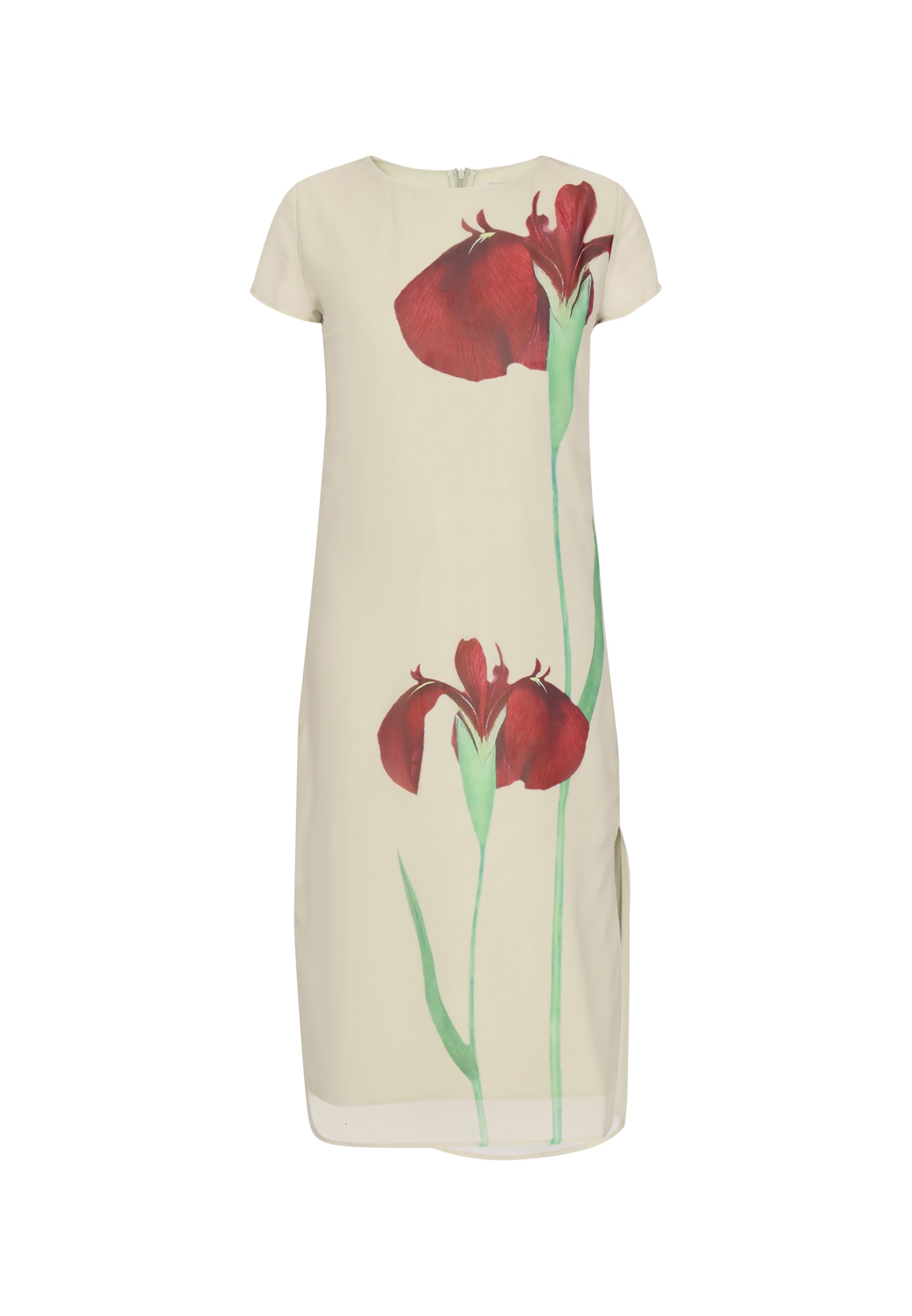 Usha Jurk in Beige: voorkant