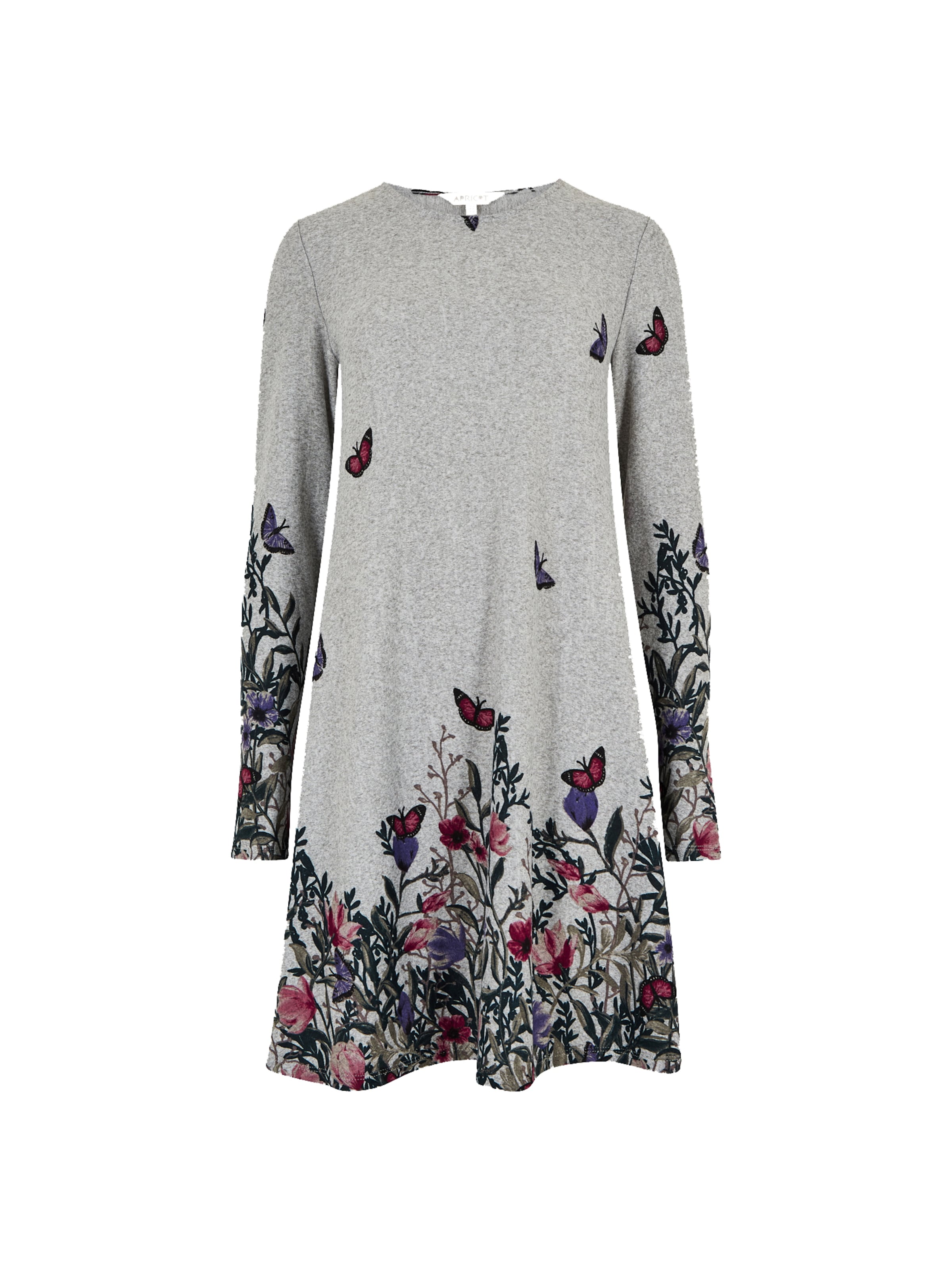 Apricot Cocktailjurk in Grijs: voorkant