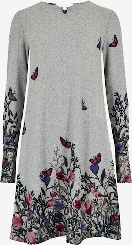 Robe de cocktail Apricot en gris : devant