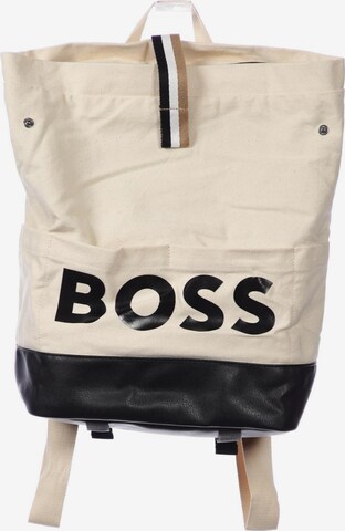 BOSS Black Backpack in One size in White: front